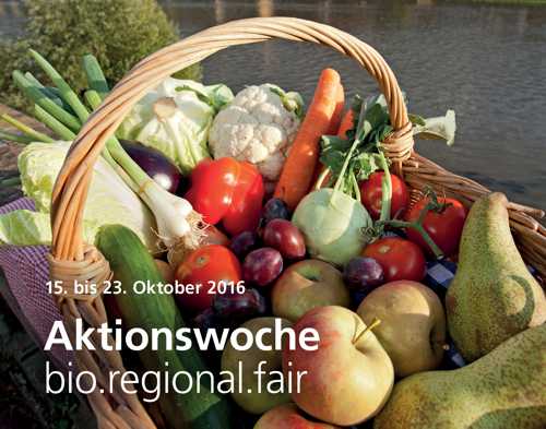  Heidelberger Aktionswoche bio.regional.fair vom 15. bis 23. Oktober 2016...